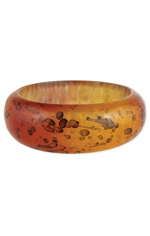 Orange & Yellow Watercolor Bangle