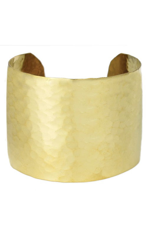 Bold Hammered Cuff Bracelet