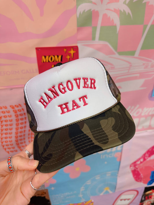 Hangover Hat Army Green Camo Trucker Hat