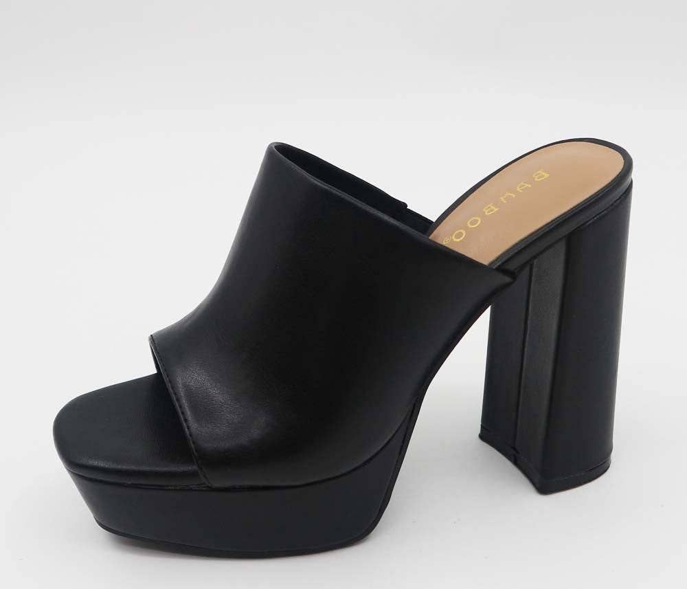 Stunning Thick Heel Platform Slide Sandals